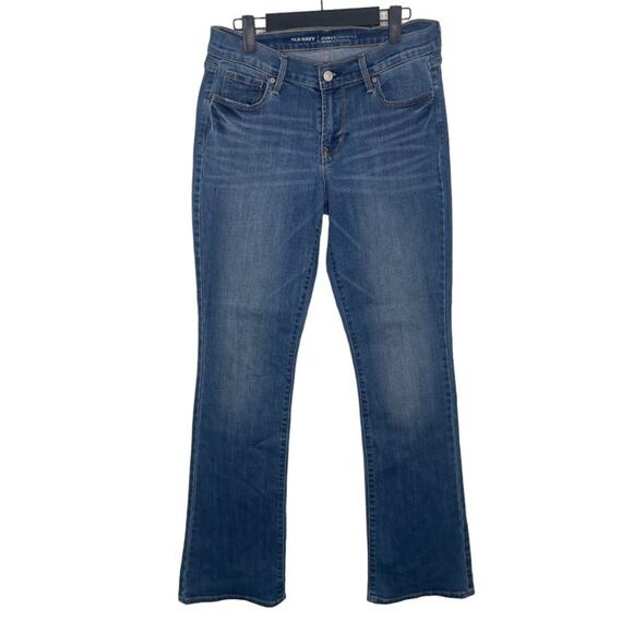 Old Navy Pants Womens Size 6 Regular Demin Blue Mid Rise Curvy Casual Jeans - Picture 1 of 14